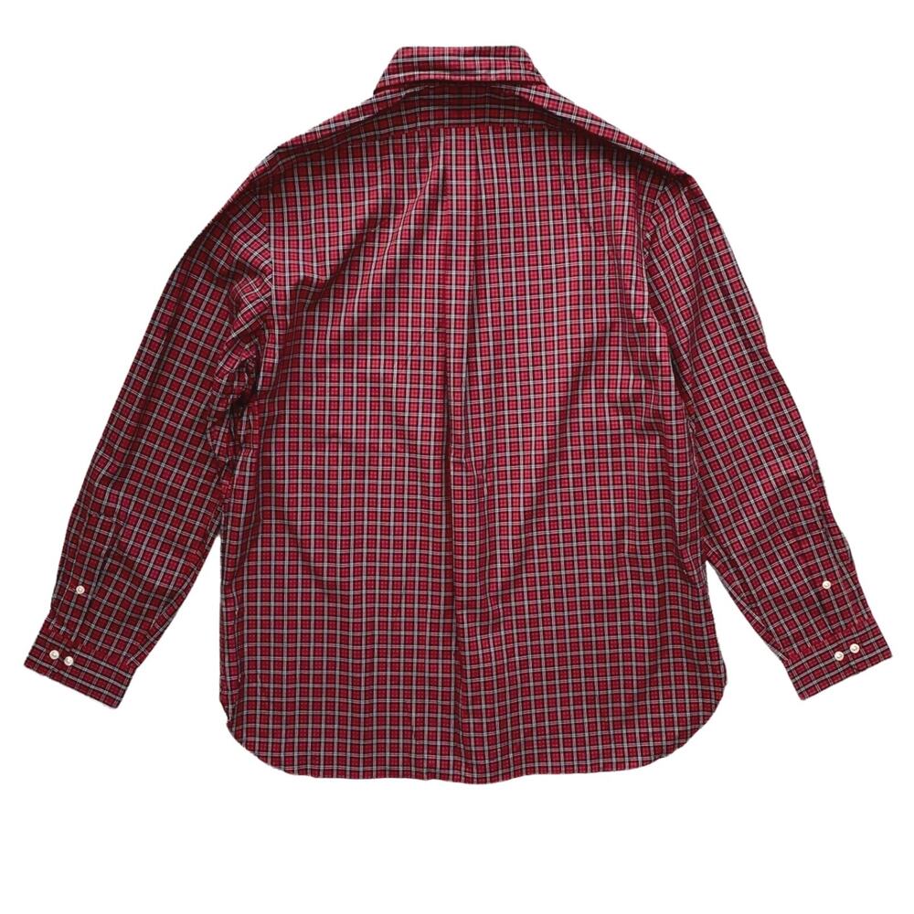 Ralph Lauren Nwt Red Black Check Pony Long Sleeve Button Front Shirt 17 34 / 35 - Picture 3 of 3